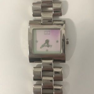 Tommy silver tone watch